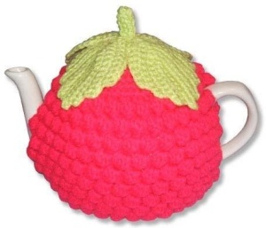 Raspberry tea cosy