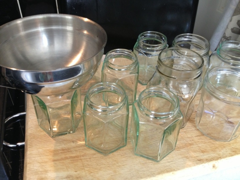 Carefully take those hot jars out of the oven