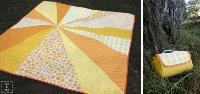 Sunburst picnic blanket