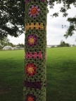 No lamp posts were injured in this yarnbombing