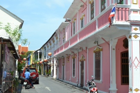 The pretty painted houses of Old Phuket Town, formerly houses of disrepute!